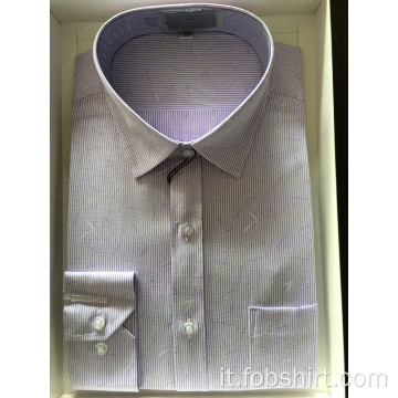 Camicia da lavoro tinta in filo di classe Hign